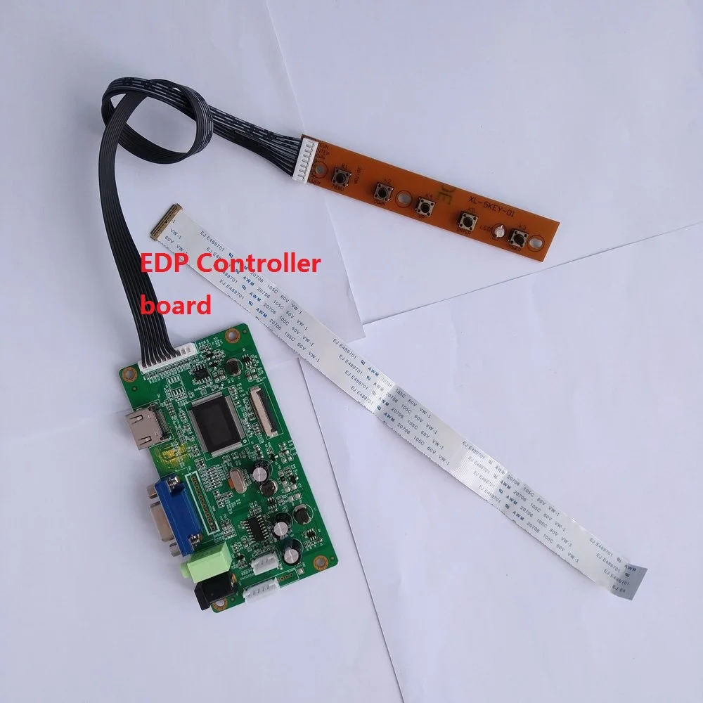 for N156BGN-E31 Controller board EDP  LCD DIY LED EDP KIT VGA monitor DRIVER 1366X768 40Pin SCREEN display 15.6