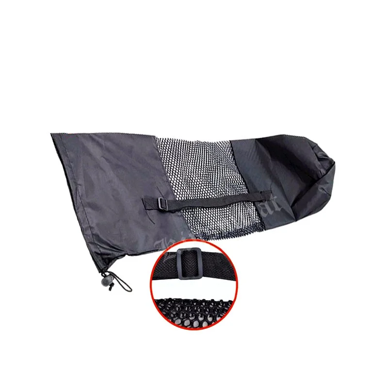 66 * 22cm Yoga Mat Bag Convenience Black Portable Case Nylon Pilates Carrier Mesh Adjustable Strap Yoga Tool (mat not including)