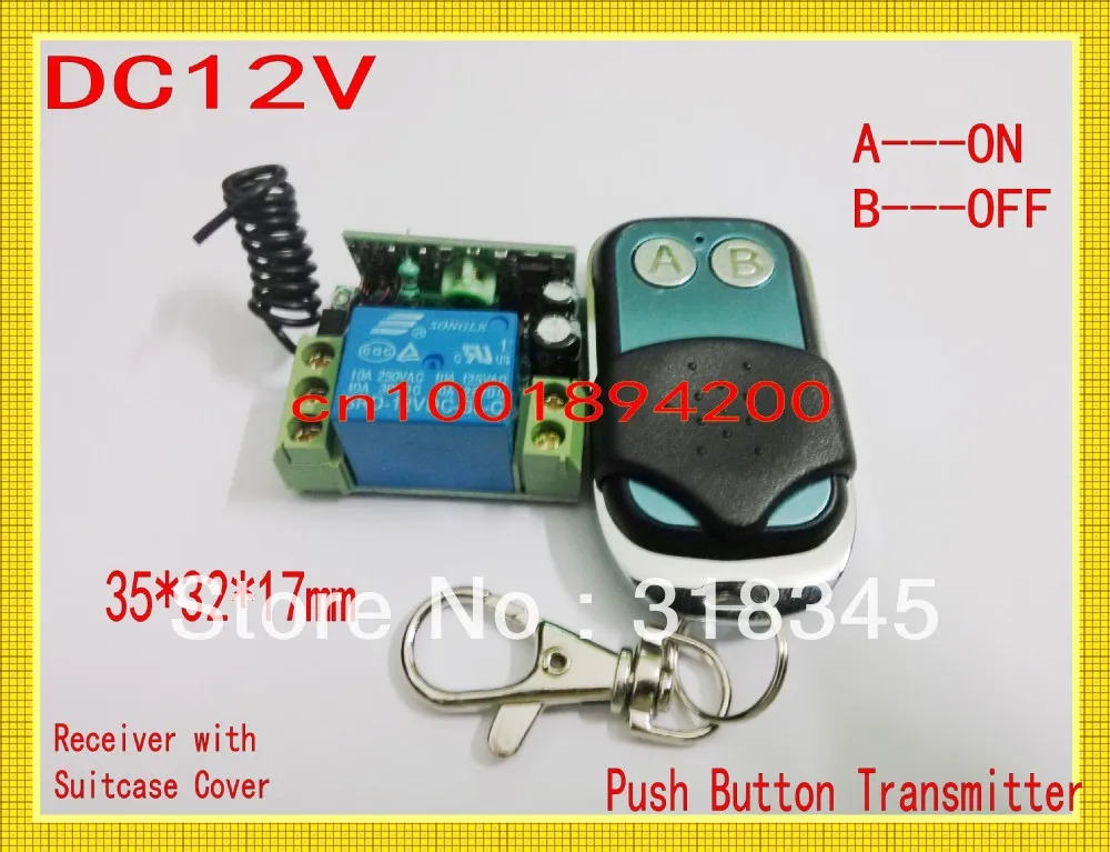 Specialize in 12V wireless remote control switch system transmitter &receiver Mini  waterproof 315/433MHZ for garage/ auto door