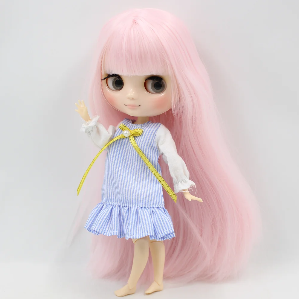 ICY DBS Middie Blyth doll Series No.210BL1096 Pink hair with bangs natural skin 1/8 bjd