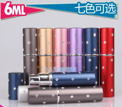 

by DHL 500Pcs 6ml Mini Portable Travel Refillable Perfume Atomizer Bottle For Spray Scent Pump Case Empty Free Shipping