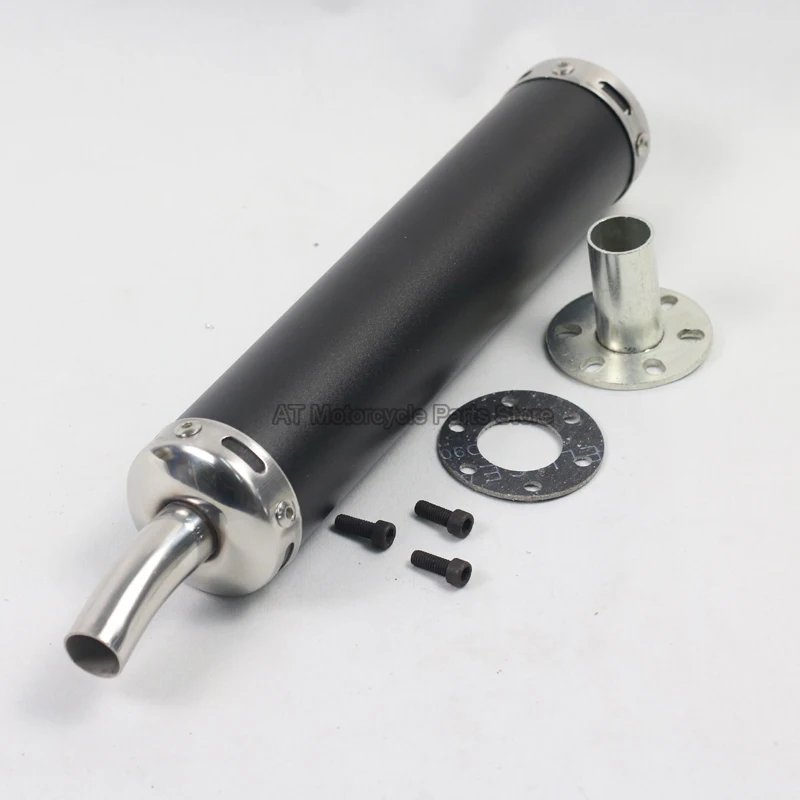 Stainless Steel 60*280 Uninversal Motorcycle Exhaust Muffler Silencer Pipe Motorbike Racing For Street Scooter Pitbike