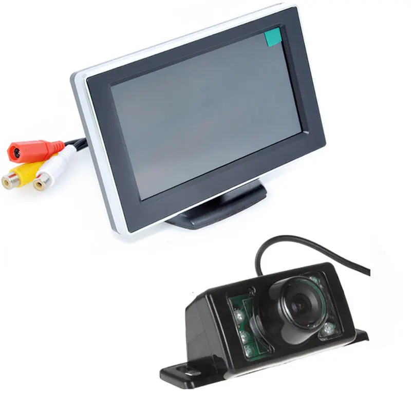 Waterproof 420TVL  170 Lens Angle CMOS Car Rearview Parking Camera With 4.3 Inch Car Mirror Monitor For Reversing Backup Camera