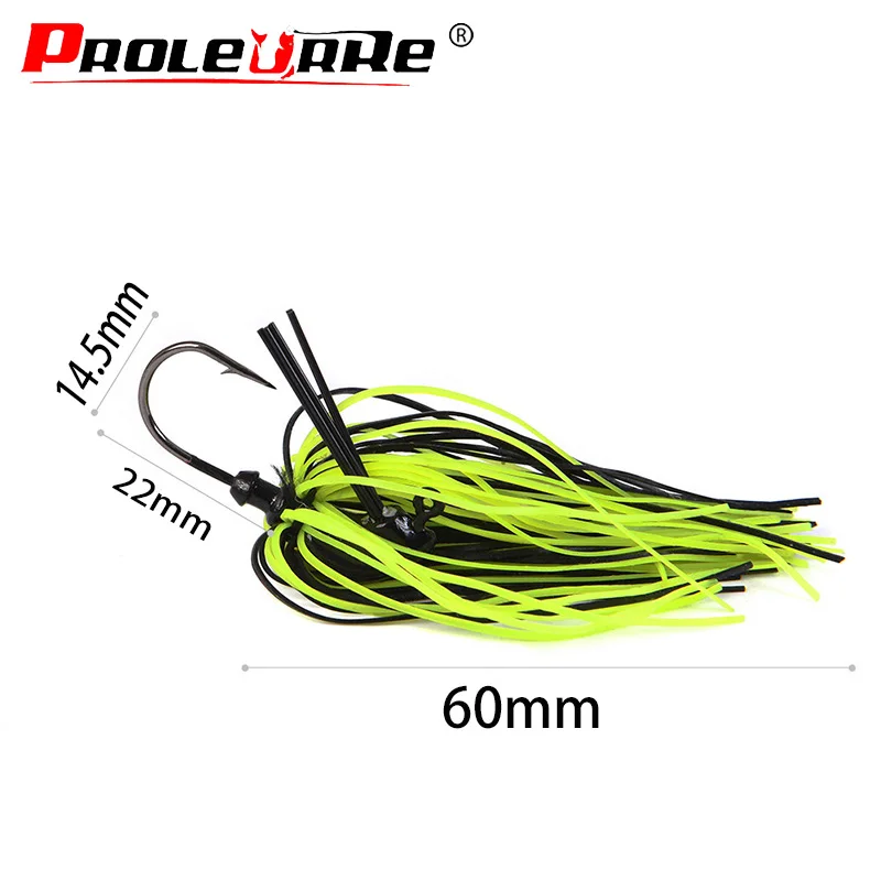 1Pcs 7g 10g 14g Silicone Jig Head Skirt Beard Fishing Lures Fly Rubber Swim Bass Hook Bait Isca Artificial Para Pesca Leurres