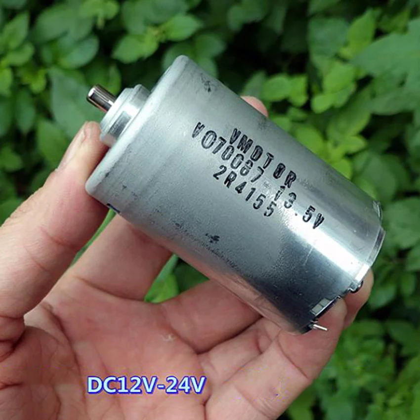 775 Model DC12V-24V Micro Motor 0.6A 6700 RPM High Torque Front Ball Bearing Electric Machine Dia 42mm Miniature Motors