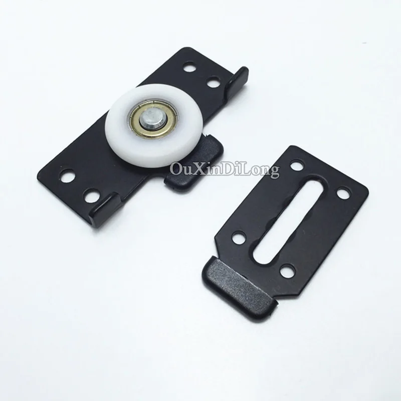 10Sets Metal Heavy Duty Furniture Sliding Door Rollers Wardrobe Cupboard Closet Cabinet Moving Pulleys Smoothly & Mute Wheels