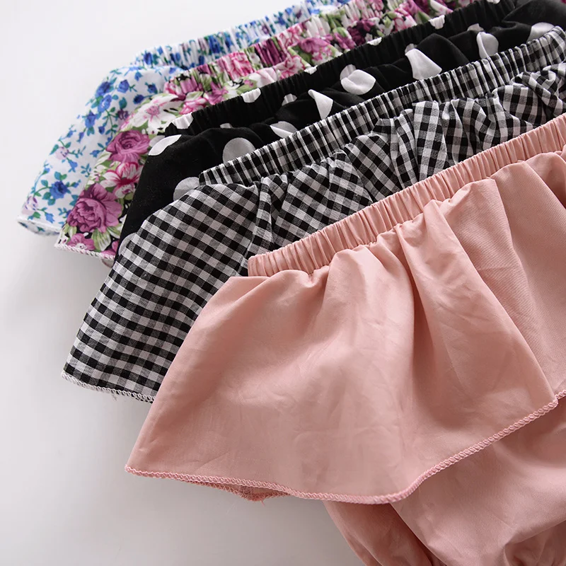 Lovely Baby Girls Cotton Ruffled Puff Shorts Pants Florals Printed Infant  Kids Childs PP Bloomers for Summer Shorts Clothes