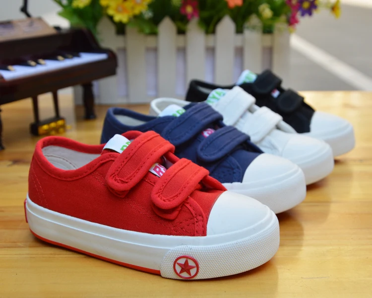 Zapatillas deportivas de lona para niños y niñas, zapatos con estampado de estrellas y parte lateral, para primavera y otoño, 2022