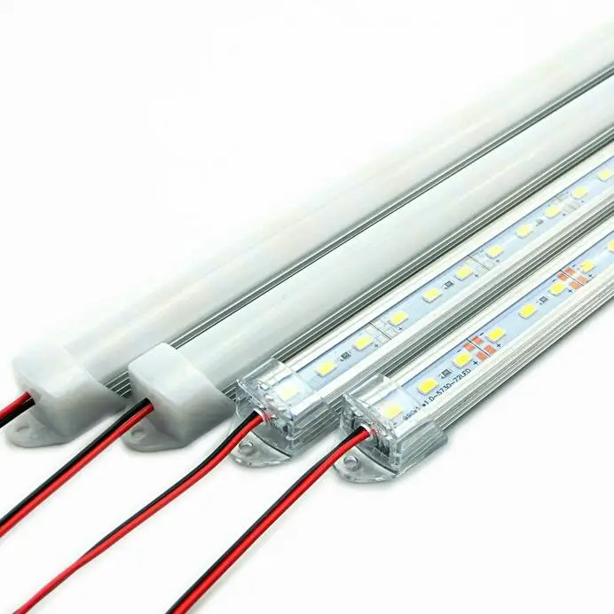 High brightness 50CM DC 12V 36 SMD 5630 Super bright LED Hard Rigid LED Strip Bar Light with U Aluminium shell +pc cover