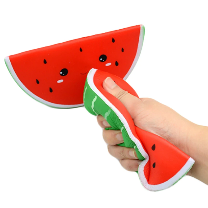 Jumbo Kawaii Watermelon Squishy Simulated Fruit Slow Rising Bread Scented Squeeze Toy Stress Relief for Kid Xmas Gift