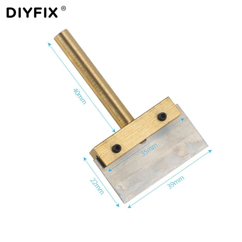 DIYFIX UV Glue Clean Tool 60W T Solder Iron Tip with Blade Remove Residue LOCA Adhesive for Cell Phone Screen +T5 Screwdriver