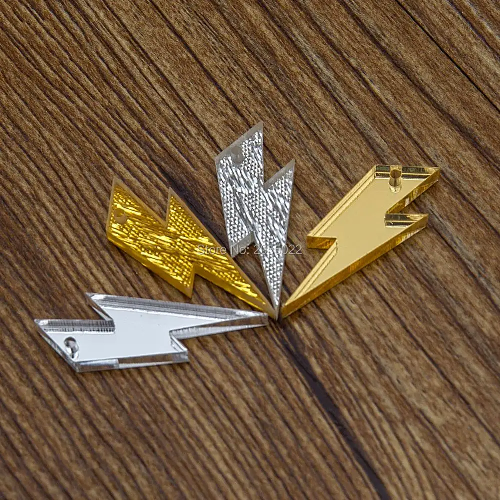 Acrylic  lightning bolt Keychain Blanks,Laser Cut key chains,ear rings