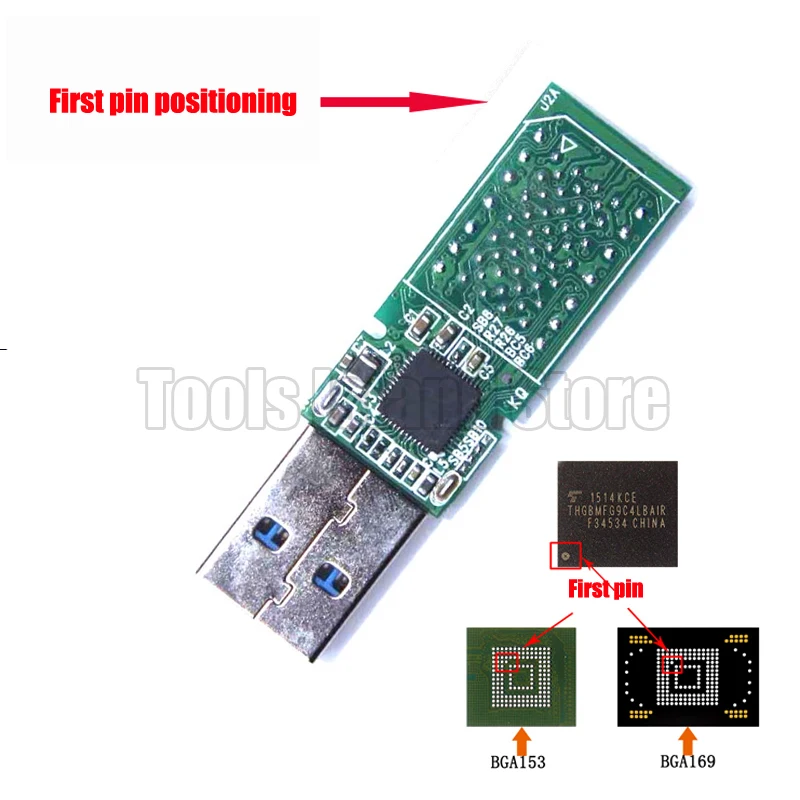 

USB3.0 eMMC 153 169 eMCP 162 186 U disk PCB NS1081 main controller without flash memory for recycle emmc emcp chips