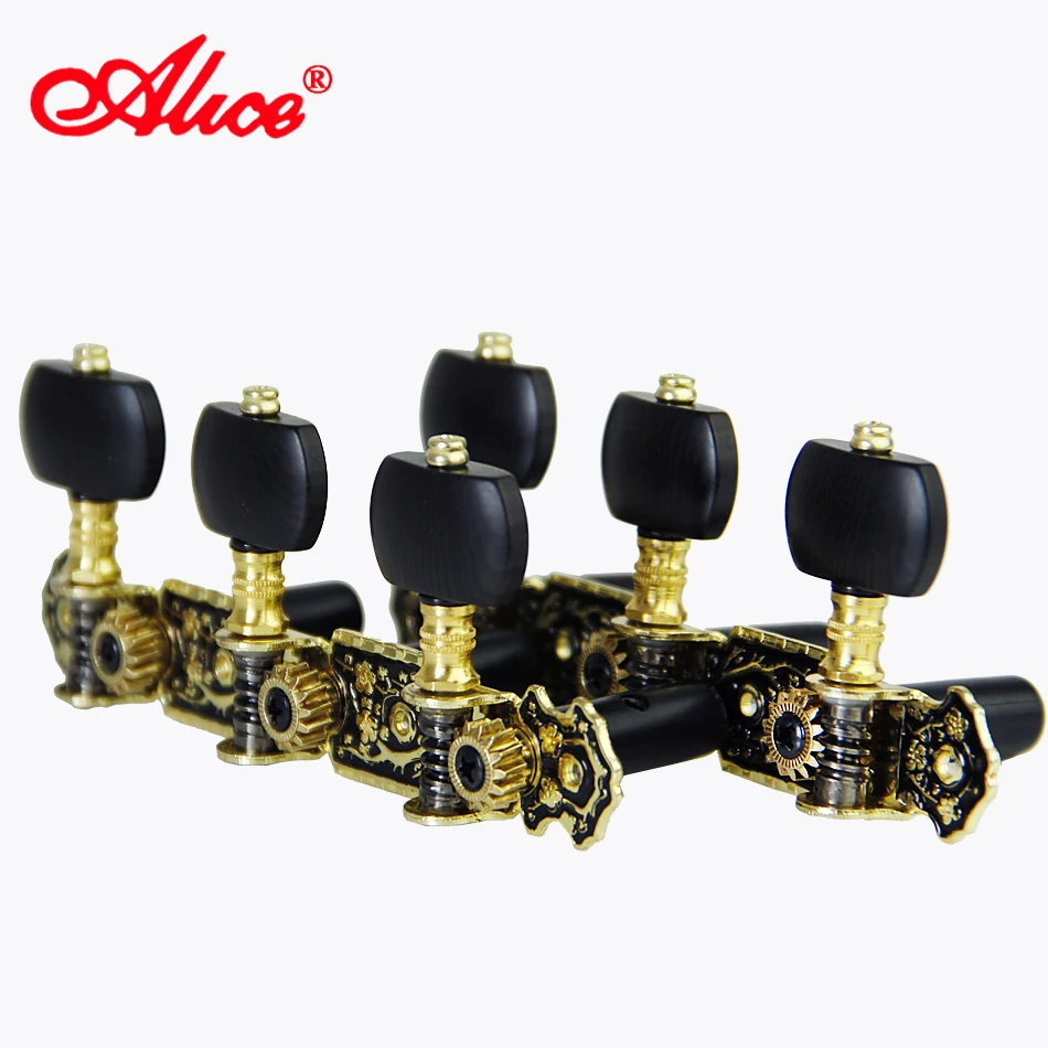 Classic Guitar Tuners Guitar Machine Heads (Long) 3+3 Set Tuning Keys Machine Pegs Alice Tuning Pegs