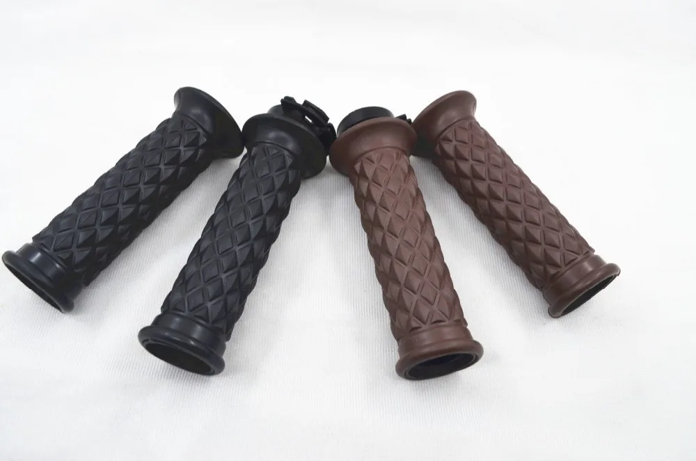 7/8\'\' Motorcycle Handlebar Hand Grips Bar End 1 Pair For Cafe Racer Triumph Bonneville T100 SE Scrambler Thruxton