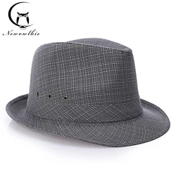 Sombreros de Jazz para hombre y mujer, sombrero de paja de estilo Retro inglés, 4 tallas, 57, 58, 59, 60CM, nueva moda