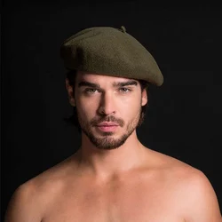 2018 cappelli da pittore Dualuse 100% berretto di lana inverno abbigliamento formale da uomo berretto da uomo casual professionale cappello da uomo di alta qualità caldo