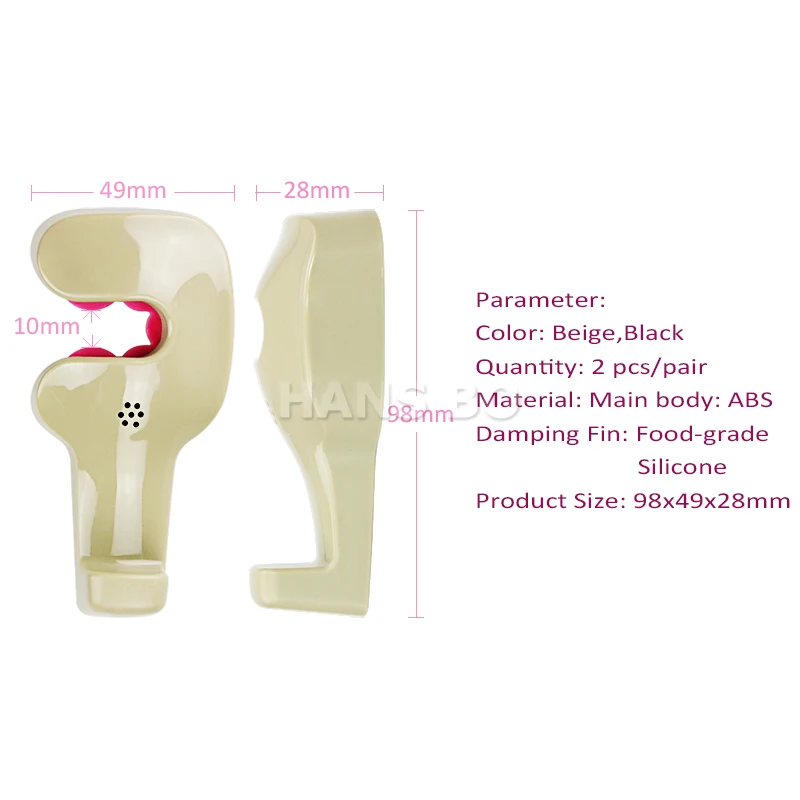2PCS Car Fastener&Clip Interior Accessories Bags Auto Portable Seat Hook Hanger Purse Bag Holder Organizer Holder Car Styling