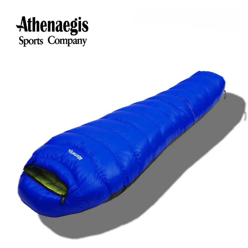 Athenaegis New Style White Goose Down 2500g/2800g/3000g Filling Spliced Envelope Adult Waterproof Winter Sleeping Bag