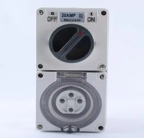 Free Shipping Socket 56CV420 56CV432 56CV440 56CV450 4 Pins Outdoor Yard Wall Power Socket Receptacle Outlet Weatherproof