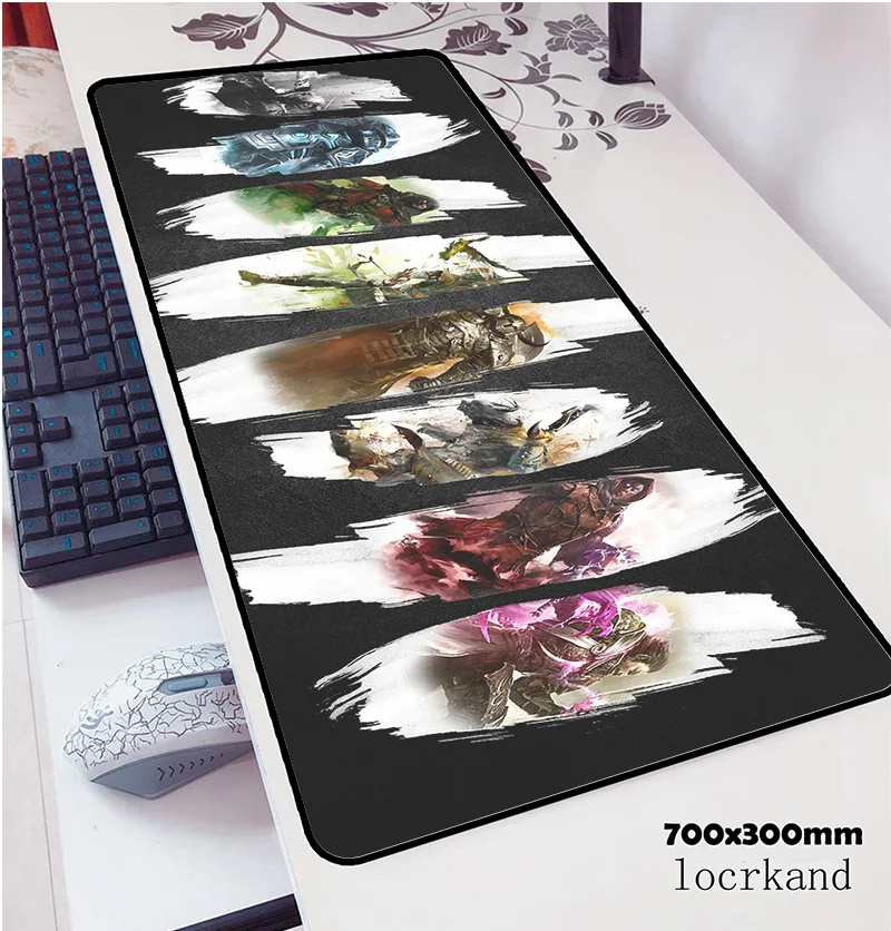 guild wars 2 mouse pad 700x300x3mm pad mouse notbook computer padmouse Popular gaming mousepad gamer to keyboard mouse mats