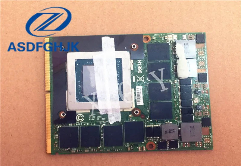 

Wholesale for MSI GT80 GT70 GT60 N16E-GX-A1 GTX 980M GPU 8GB GDDR5 Graphics Card MS-1W0H1 100% Test ok