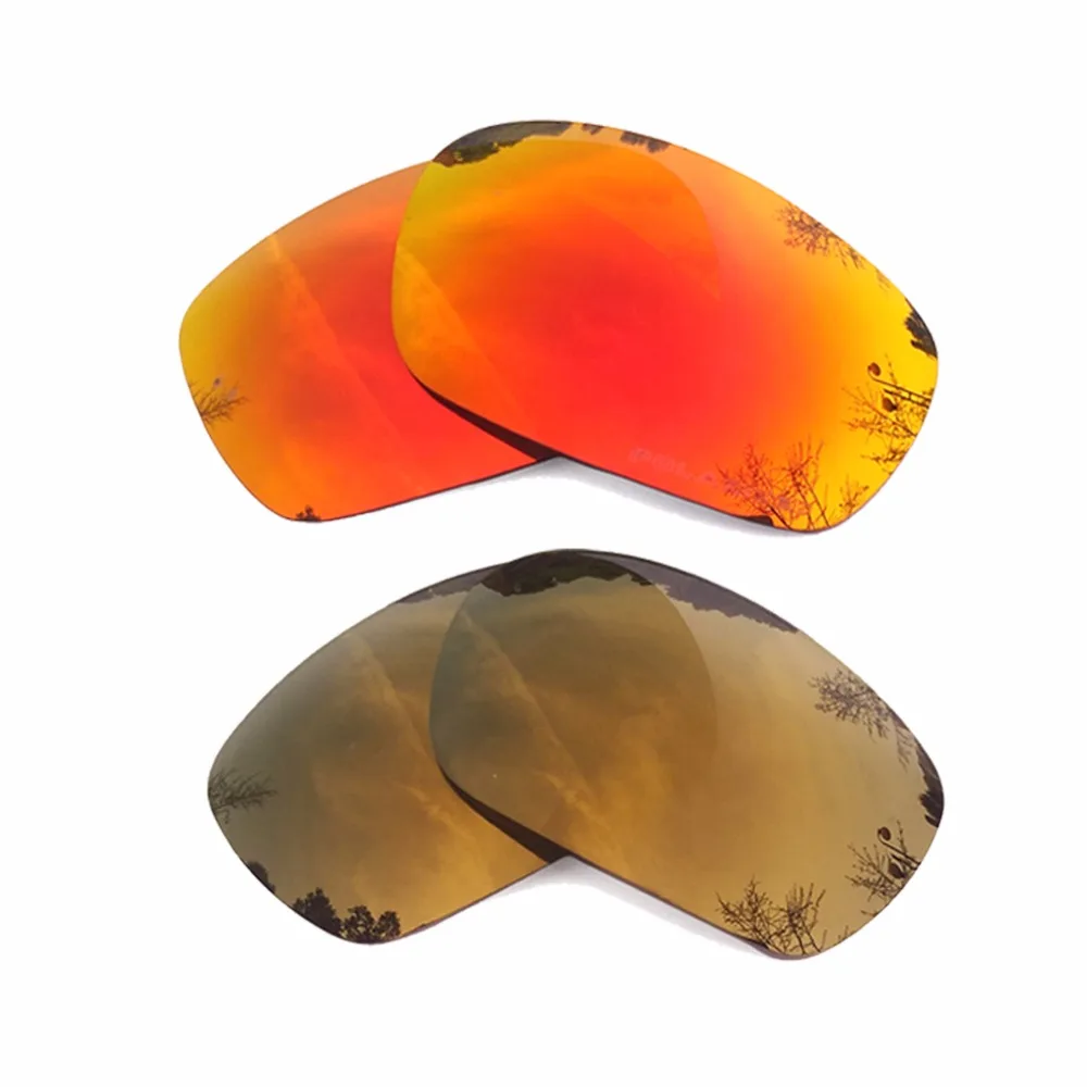 

Orange Red Mirrored & Bronze Gold Mirrored Polarized Replacement Lenses for Jawbone Frame 100% UVA & UVB