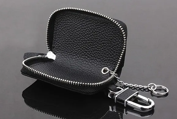 Porte-clé de voiture en cuir véritable, porte-monnaie de styliste, sacs de femme de ménage, articles d\'équipement, accessoires, fournitures, produits