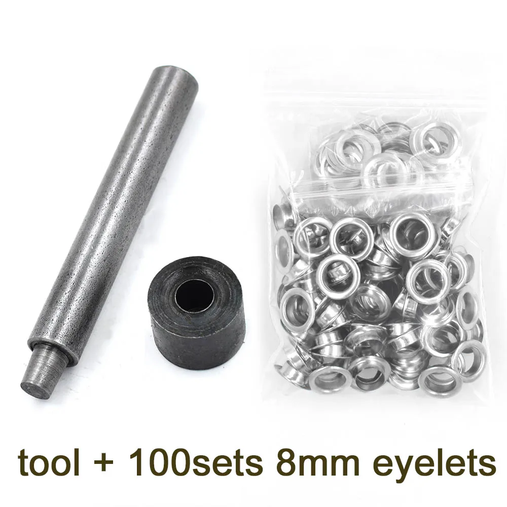 8/10/12/14 mm Inner diameter Metal hole Clothing & Accessories Eyelets Rings Rivets Snaps Eyelet installa