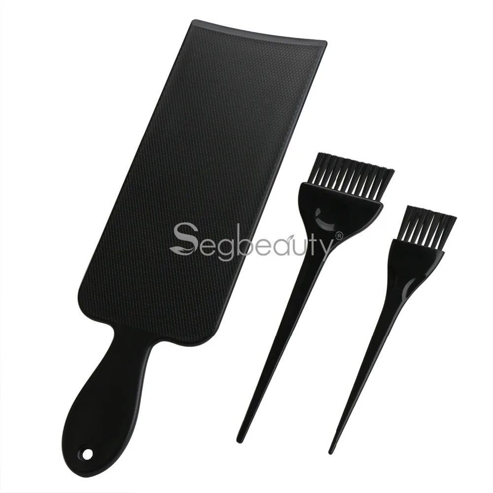 

Segbeauty Highlighting Paddle with 2 Hair Dye Tint Brush Hair Colour Board for Balayage Highlights Tinting Brush Coloring Set