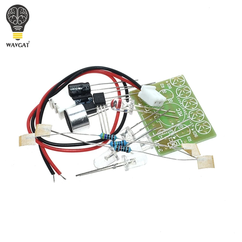 Electronic Funny Kit Voice Control Melody lamp LED Melody Light DIY Production Suite Learning Electronic Kits PCB laboratory