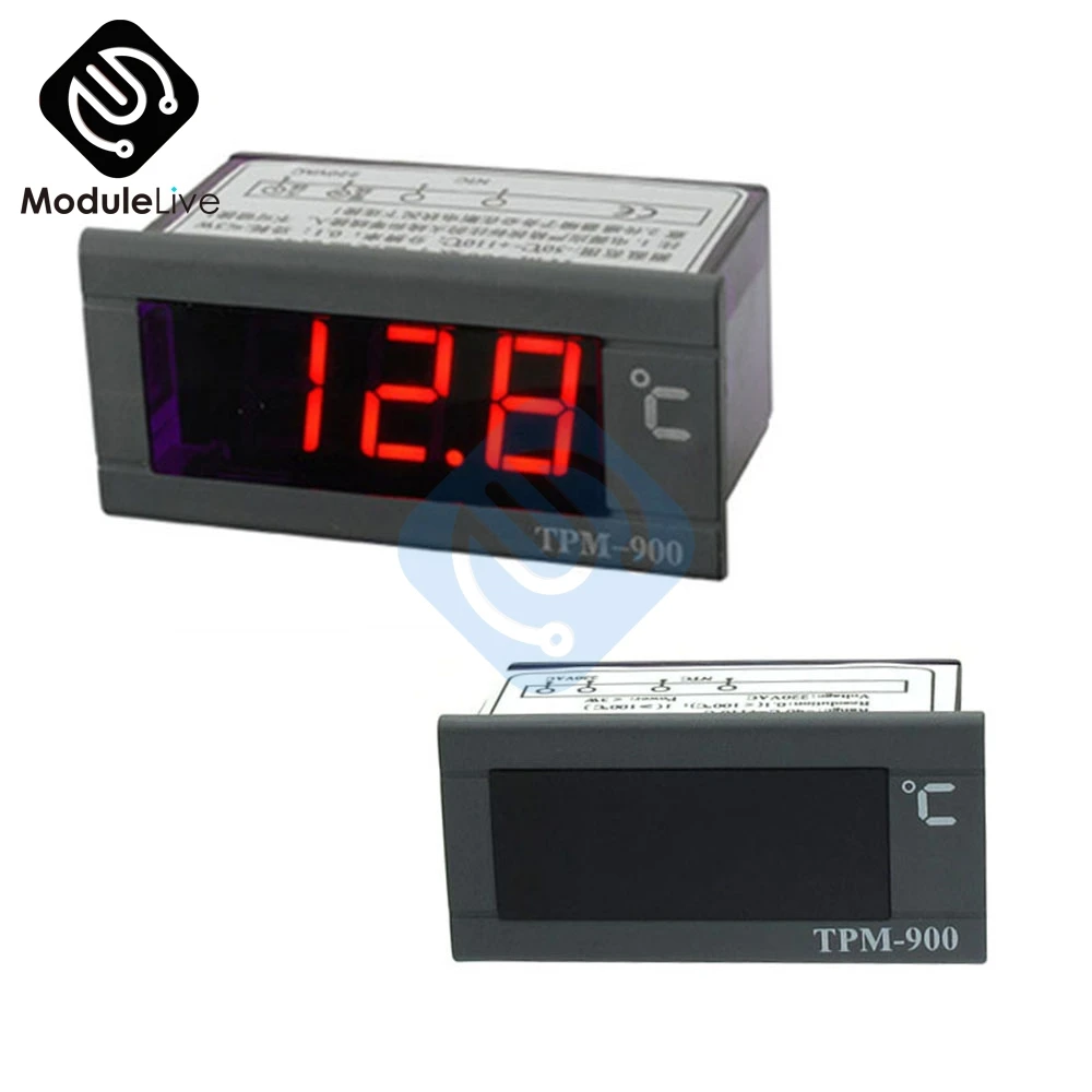 TPM-900 220V Numérique Température ThermoandreThermo Contrôleur de Température LED Panneau Mètre Contrôle avec Capteur