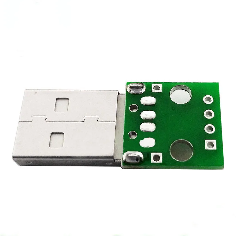 5pcs USB2.0 Male To DIP Inline 2.54mm 4p USB Adapter Board Test Board Circuit Board Connector