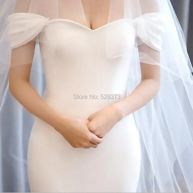 YNQNFS W15 Real Flare Fishtail Mermaid Off Shoulder Simple Light Boho Wedding Bridal Party Bridesmaid Dress Formal Gowns 2018