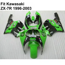 free custom fairing kit  for  Kawasaki  ninja ZX-7R  1996-2002 2003 silver  fairings zx7r 96 97 98 99 00 01 02 03 OI15