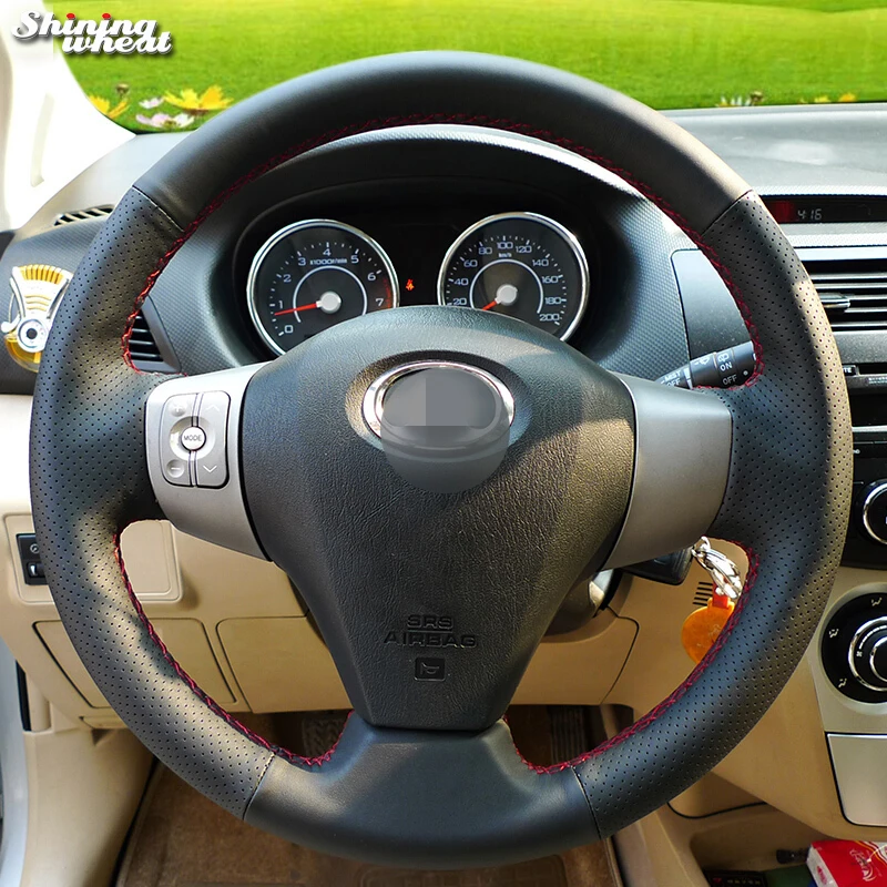 Shining wheat Black Artificial leathe Car Steering Wheel Cover for Great Wall Haval Hover M1 M2 M4 C20R voleex c30