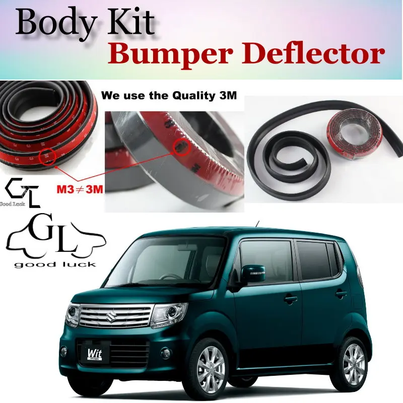 Bumper Lip Deflector Lips For Suzuki MR Wagon / Karimun Estilo Front Spoiler Skirt For Friends Car Tuning / Body Kit / Strip