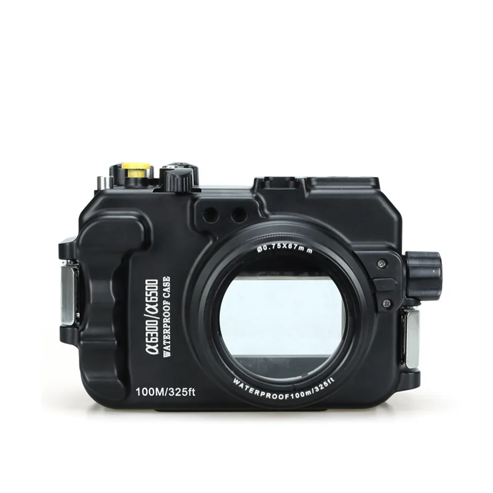 

Pro 325ft 100m Aluminum Camera Housing for Sony A6500 Compatible with A6300 Underwater Waterproof Case