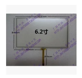 6.2 inch resistive touch screen display on the outside flat screen handwriting 155*88