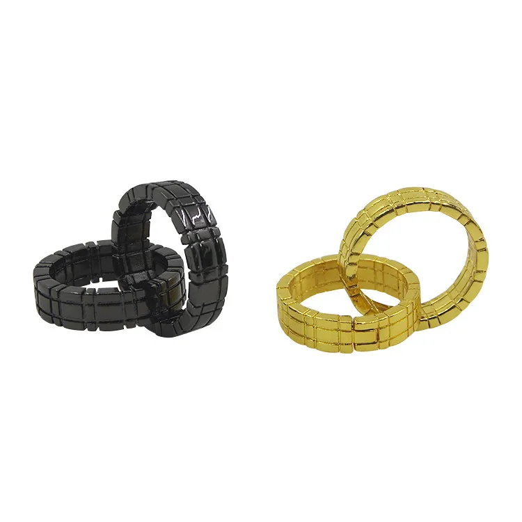 

Himber Ring (Black Gold Color Available) Magic Tricks Linking Ring Magie Close Up Street Gimmick Props Comedy Magician Toys Fun