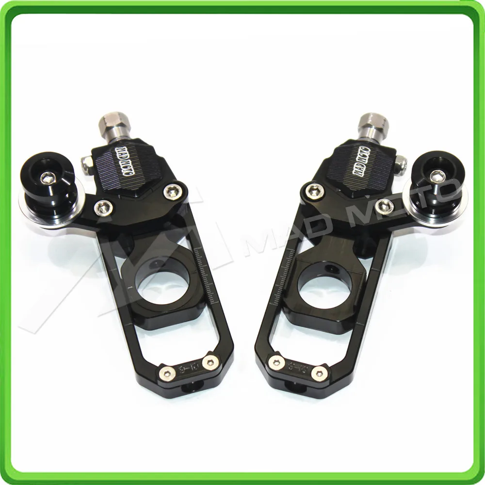 

Motorcycle Chain Tensioner Adjuster with paddock bobbins fit for HONDA CBR 600 RR CBR600RR 2011 2012 2013 2014 2015 2016 Black