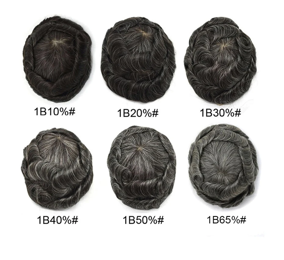 Thin Skin Base Men Toupee Always Wave Hair Human Remy Hair Curly Texture