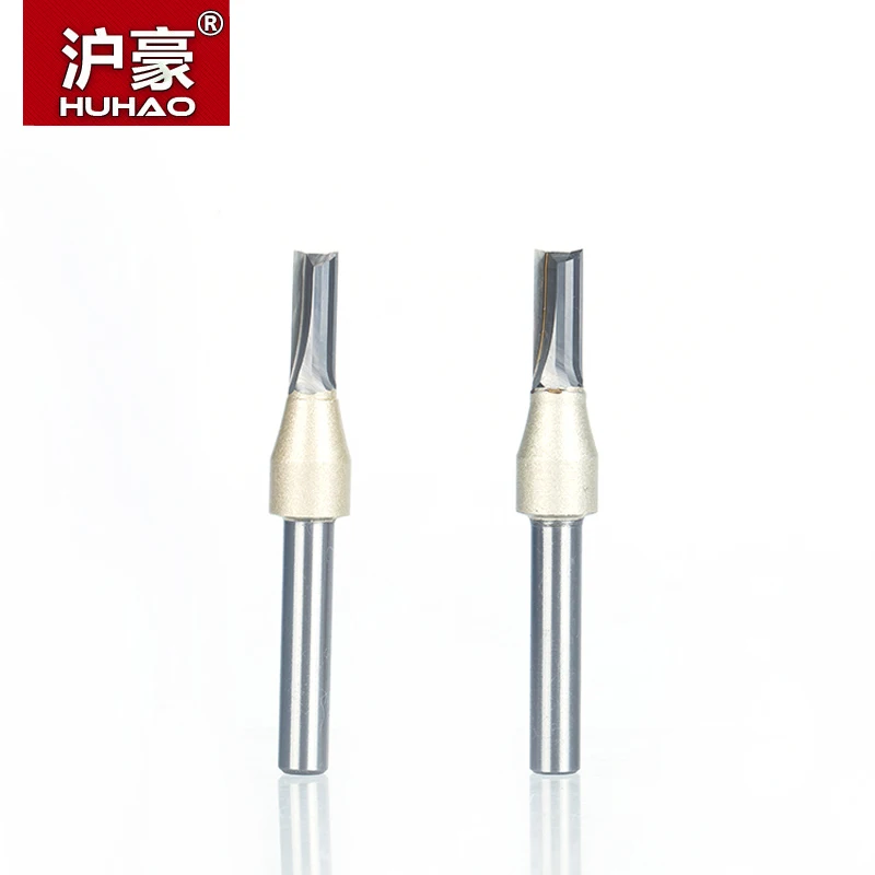 Imagem -04 - Huhao 1pc Haste Tct Brocas de Roteador Reto Escultura em Madeira Flauta Gravura em Madeira Fresa Carboneto Cnc Bits