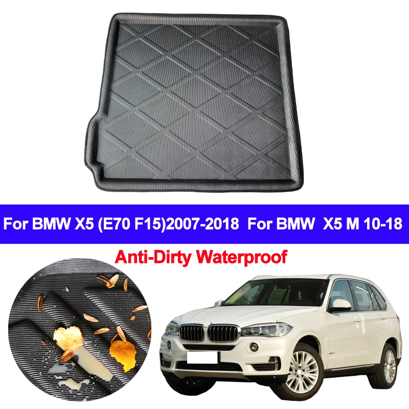 

Car Rear Trunk Mat Cargo Tray Boot Liner Carpet Protector Floor For BMW X5 (E70 F15) 2007 - 2017 2018 For BMW X5 M 2010 - 201818