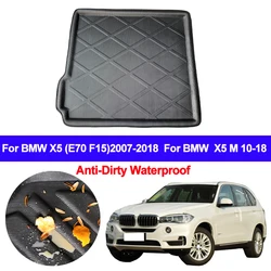 Car Rear Trunk Mat Cargo Tray Boot Liner Carpet Protector Floor For BMW X5 (E70 F15) 2007 - 2017 2018 For BMW X5 M 2010 - 201818