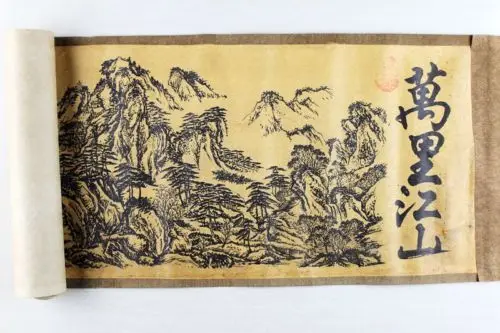 Exquisie Chinese Antique collection Imitation ancient Jiangshan miles Picture