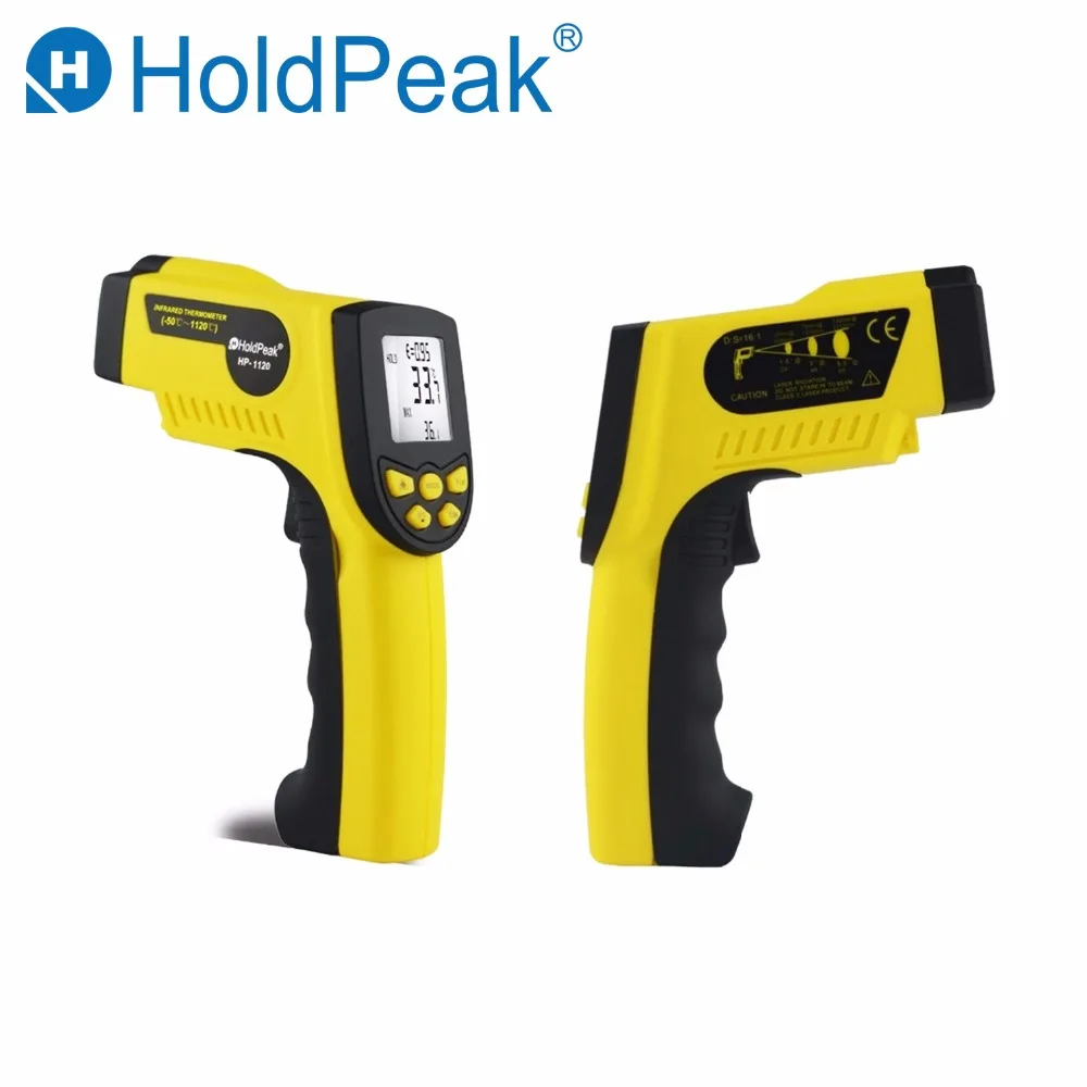 

HoldPeak HP-1120 Digital Infrared Thermometer Non Contact Temperature Thermometer Gun Laser Termometro Pistola