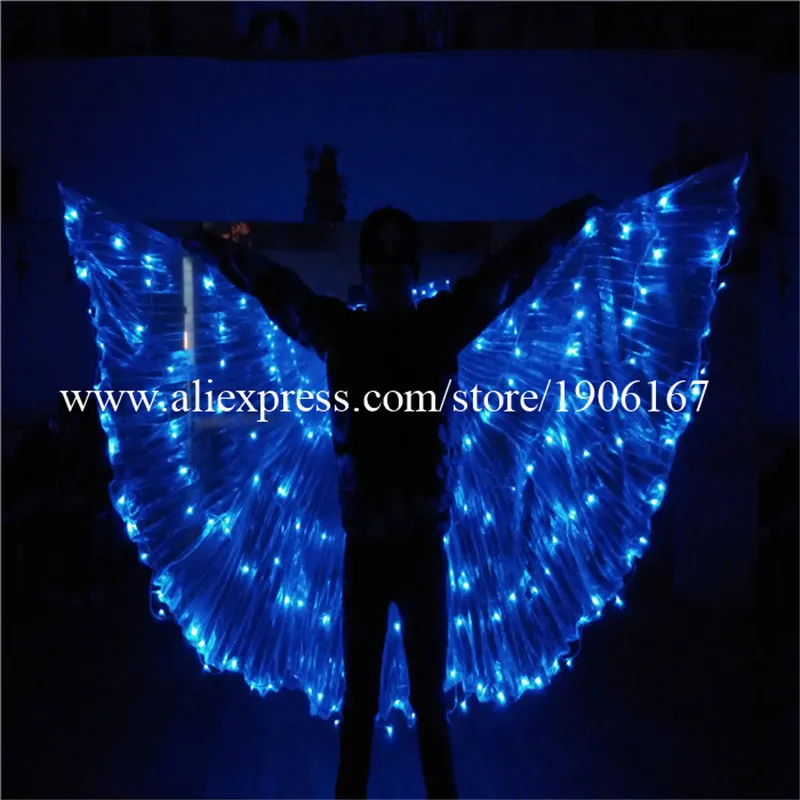 New 3 Pcs LED Luminous Cloak Stage Performance Growing Light-up Halloween Christmas Costumes Suits For DJ Dancing Stage Wear