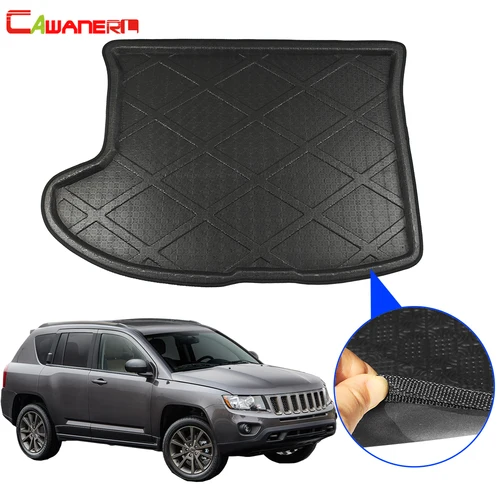 Imagen 1 del producto Cawanerl para Jeep Compass revestimiento de carga de coche maletero suelo alfombrilla bandeja alfombrilla 2007 2008 2009 2010 2011 2012 2013 2014 2015 2016