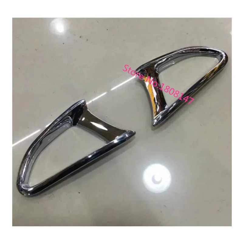 Car Rear Tail Fog Light Lamp Eyebrow Frame Stick ABS Chrome Cover Trim For Mazda 2 Mazda2 Demio 2015 2016 2017 2018 2019 2020